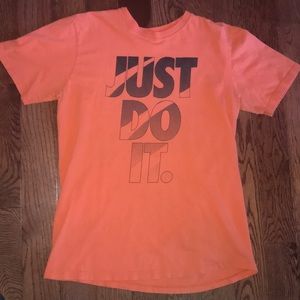 Orange Nike Just Do It Tee Shirt